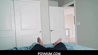 pov step mom brooklyn chase pummeled hard after breakfast by davil lee