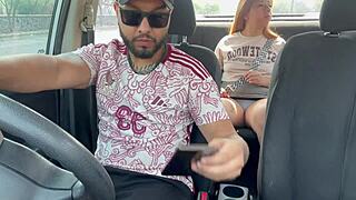 Masturbating Taxi Driver On The Street