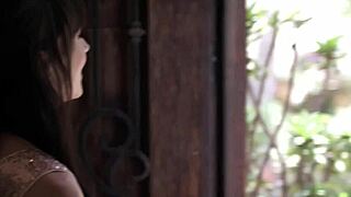 that guy was anal fucking his stepson's petite girlfriend outdoors, her small tits bouncing