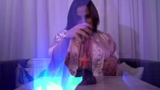 Sexy Nataly dreams of huge dildo