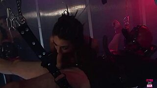 hard dick and two strapons satisfy two brunettes at once