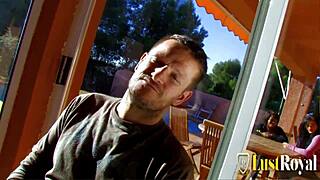 Juliana Val and Yesenia Rock Threesome Fuck by the Pool