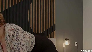 moaning milf sara jay fucks her dildo while playing with her big tits