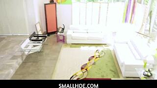 Mina Luxx Sucks Boyfriend's Thick Cock After Hide And Seek