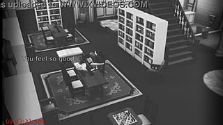 wife chats with stranger at library on cam