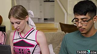 Teen Cheerleader Melody Marks Loses Virginity To Shy Guy's Dark Cock!