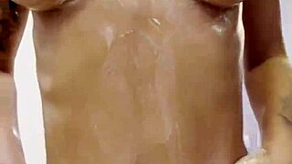 monika fox poses naked at home and smears cream on body and butt free
