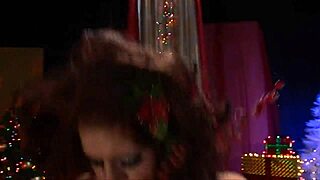 Big boobed milf fucked hard in white high heels and stockings