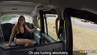 Taxi Driver Plays With Honour May's Ass While Fucking Her