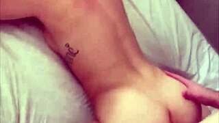 Slim thick escort rides an old man's penis then receives a cumshot on her buttocks after doggystyle