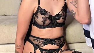 Vertical Lingerie Blowjob!