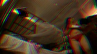 Secretly Filmed Colombian Prostitute After Her Bath, Desiring To Fuck Her Hard