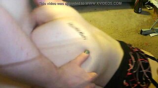 Girlfriend Kneels Before Desk for Rough Action