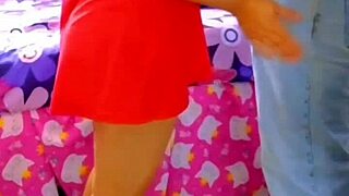 Intense fuck with married neighbor in his bed, I drain every drop of cum