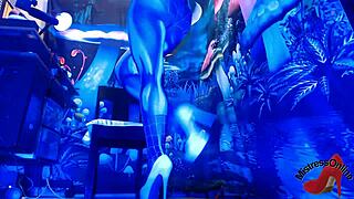 Spiderbabe in a sexy Halloween costume!