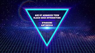 The Aquarius teen experiences her first black cock in this long clip.