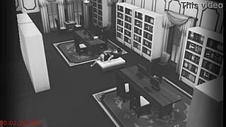 wife chats with stranger at library on cam