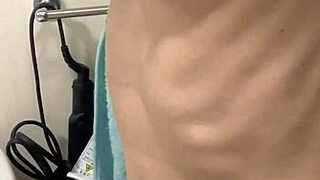 After Shower with Japanese Wife I Pinched and Licked Her Big Nipples During Sex