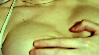 Elzakom's Sweet Tits Burst Out of Sexy Lingerie in Intense Fetish Play, Cute and Beautiful Belly Exposed