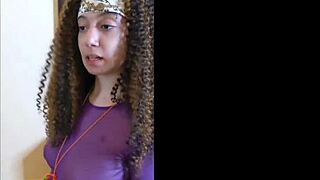 The Aquarius teen experiences her first black cock in this long clip.