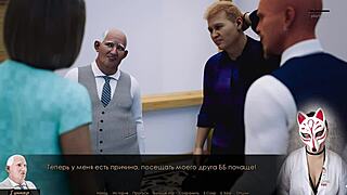 In the office, the secretary with stockings fulfills a special request roughly