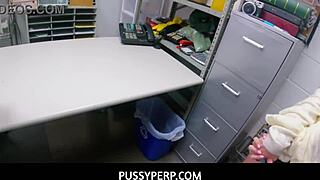 tiny virgin teen mazy myers gets strip searched and fucked hard by the officer at the shop