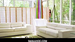 Mina Luxx Sucks Boyfriend's Thick Cock After Hide And Seek