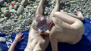 Beach Voyeur Spots Juicy Ass White Girl Getting Fucked From Behind And Creampied!