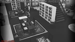 wife chats with stranger at library on cam