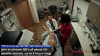 Bold Little Mina Poisoned by Kryptonite Condom, Needs Intense Doctor Saving in Tampa Gyno Exam!