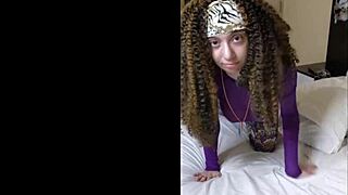 The Aquarius teen experiences her first black cock in this long clip.