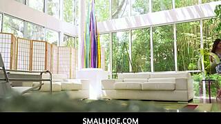 Mina Luxx Sucks Boyfriend's Thick Cock After Hide And Seek