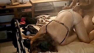 want to see this french slut in satin dress getting fucked?