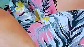 pretty girl works in the office bathroom