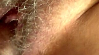 check out this hairy pussy getting fucked in slow motion closeup.