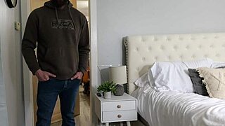 stepdaughter tricked into wild fucking with stepdad 😈 risky blowjob and double cum 💦