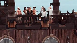 Gangbang With Double Penetration & Breeding Slut - Sims 4