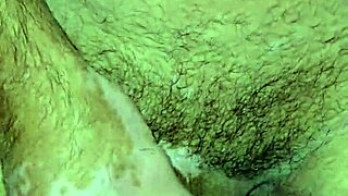 Latina MILF's real pussy orgasm with cum