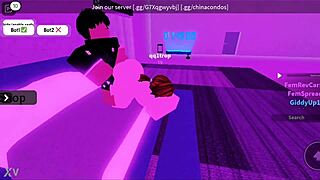 Random dude politely asks for assjob in Roblox condo, and as a good girl, I fulfill his request with intense sex