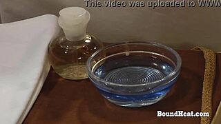 Busty lesbian slave endures hard whipping punishment