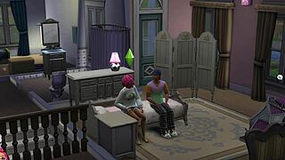 Step siblings Erika Acharya are discovered by their stepfather in a family situation