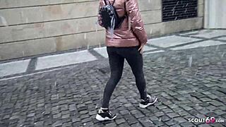 will mila seduce you to fuck in german pickup casting?