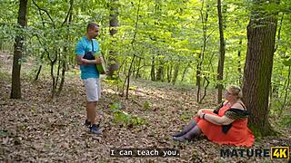 Mature4k kinky giantess diana has outdoor sex with 2 strangers