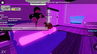 Random dude politely asks for assjob in Roblox condo, and as a good girl, I fulfill his request with intense sex