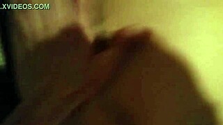 She fucks, sucks, and jerks his monster cock while bent over.