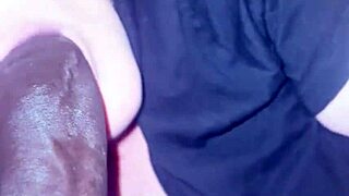 Mature Brunette Gives No Teeth Gumjob And Gets Cum On Face Accidentally