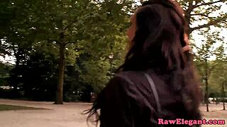 Elegant Eurobabe Bent Over For Big Black Cock Anal