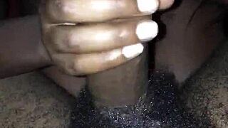 young black teen gives sloppy deepthroat head in homemade video