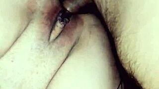 mature skinny wife says, my amateur anal with stockings is homemade.