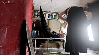 Behind the scenes, Eryn's first time on the one bar prison